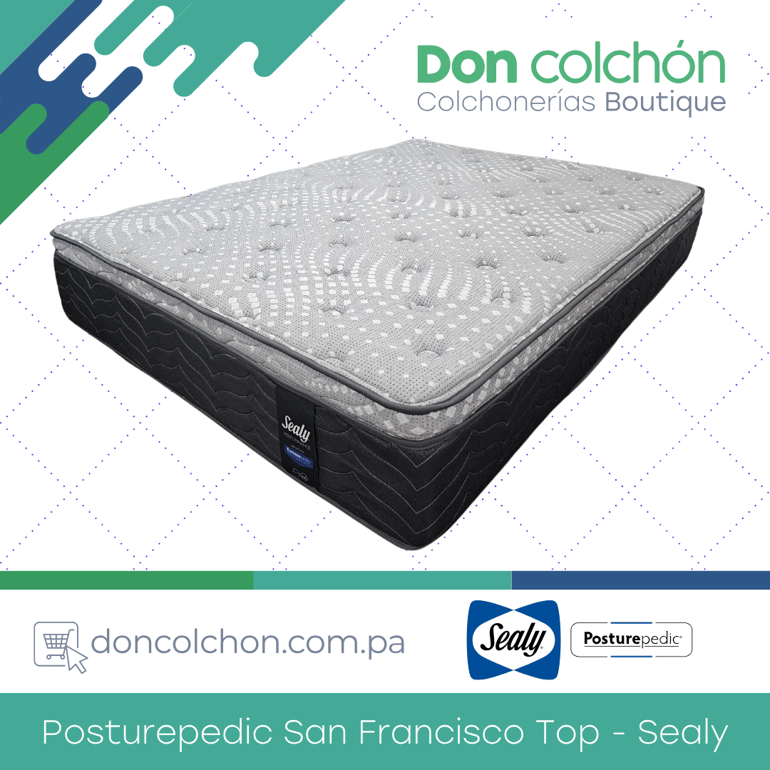 Colchón King Posturepedic San Francisco Top Sealy